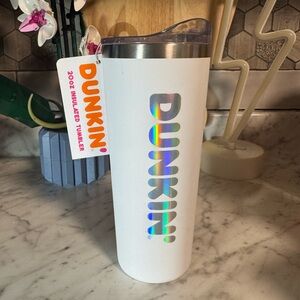 Dunkin Donuts 20oz White Tumbler